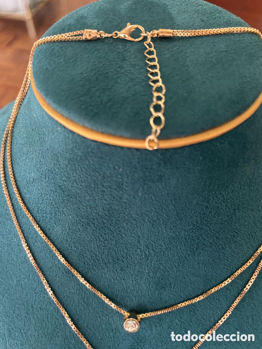 Joyeria: Gargantilla de bisuter&iacute;a dorada - Foto 2