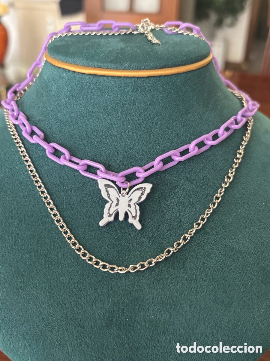 Joyeria: Gargantilla de bisuter&iacute;a con mariposa - Foto 1