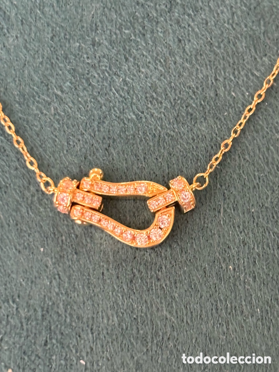 Joyeria: Gargantilla de color dorado con strass - Foto 2