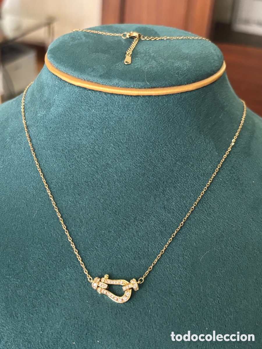 Joyeria: Gargantilla de color dorado con strass - Foto 1