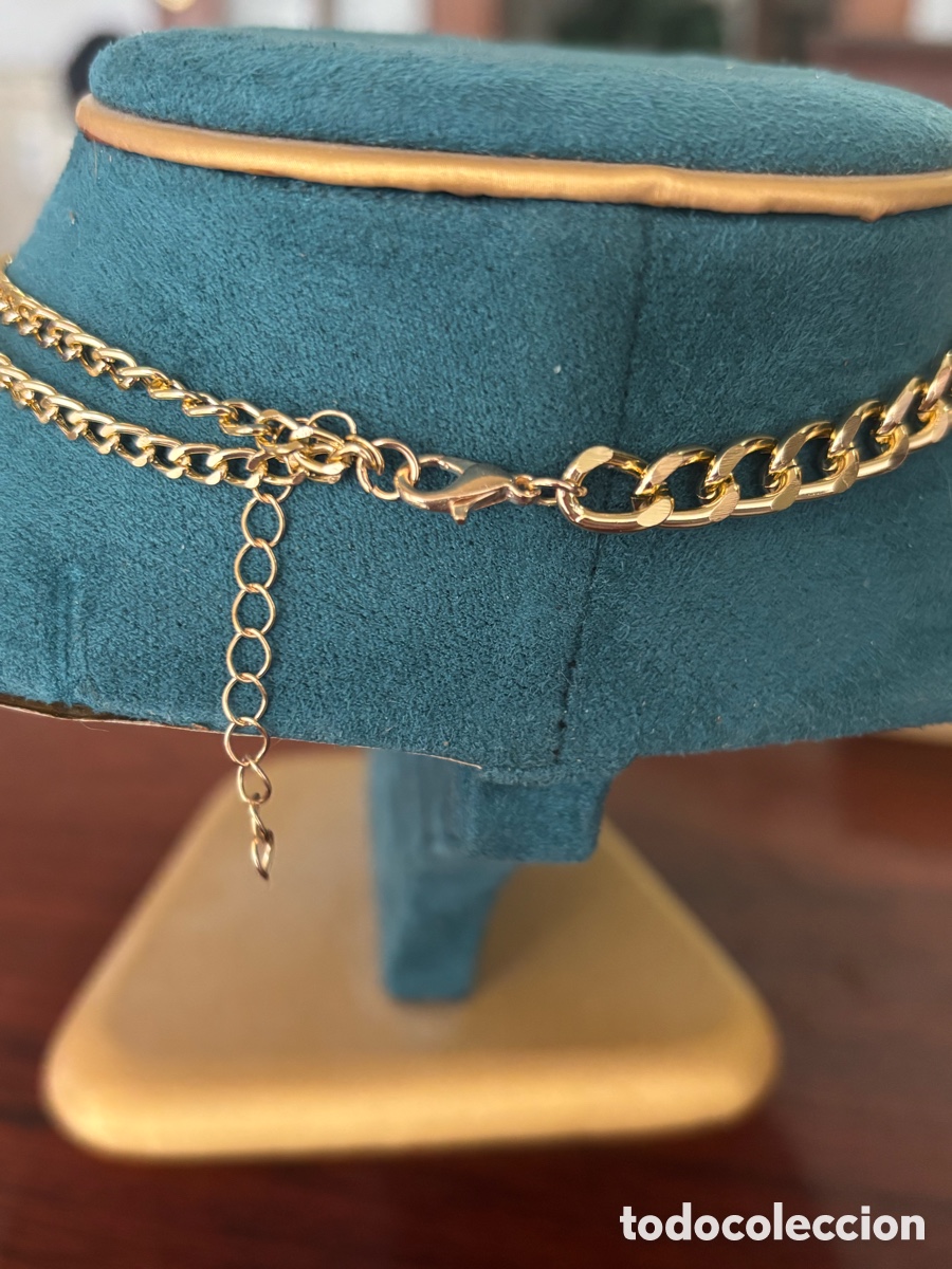 Joyeria: Gargantilla vintage dorada - Foto 2