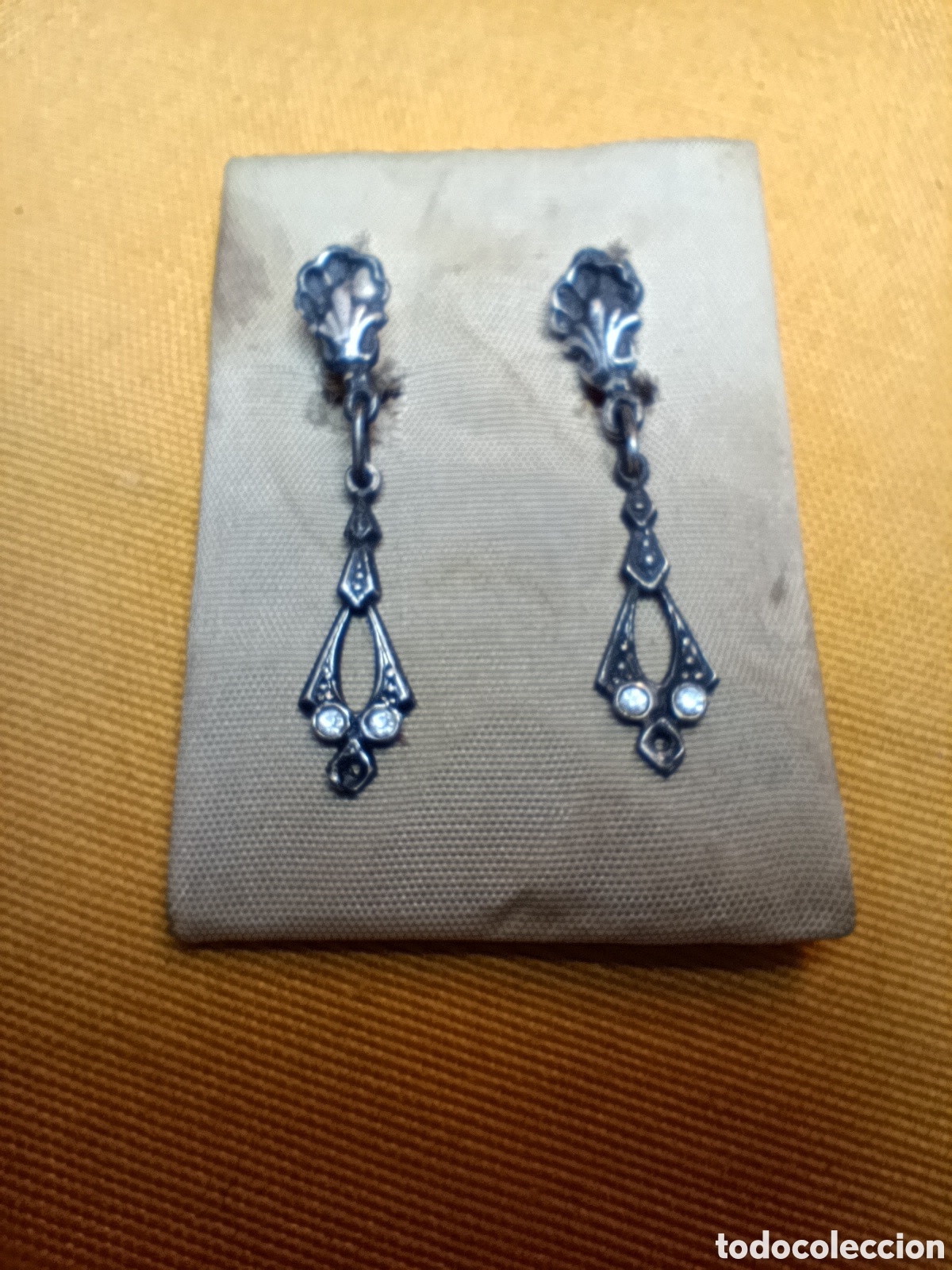 Joyeria: Pendientes plata antiguos - Foto 1
