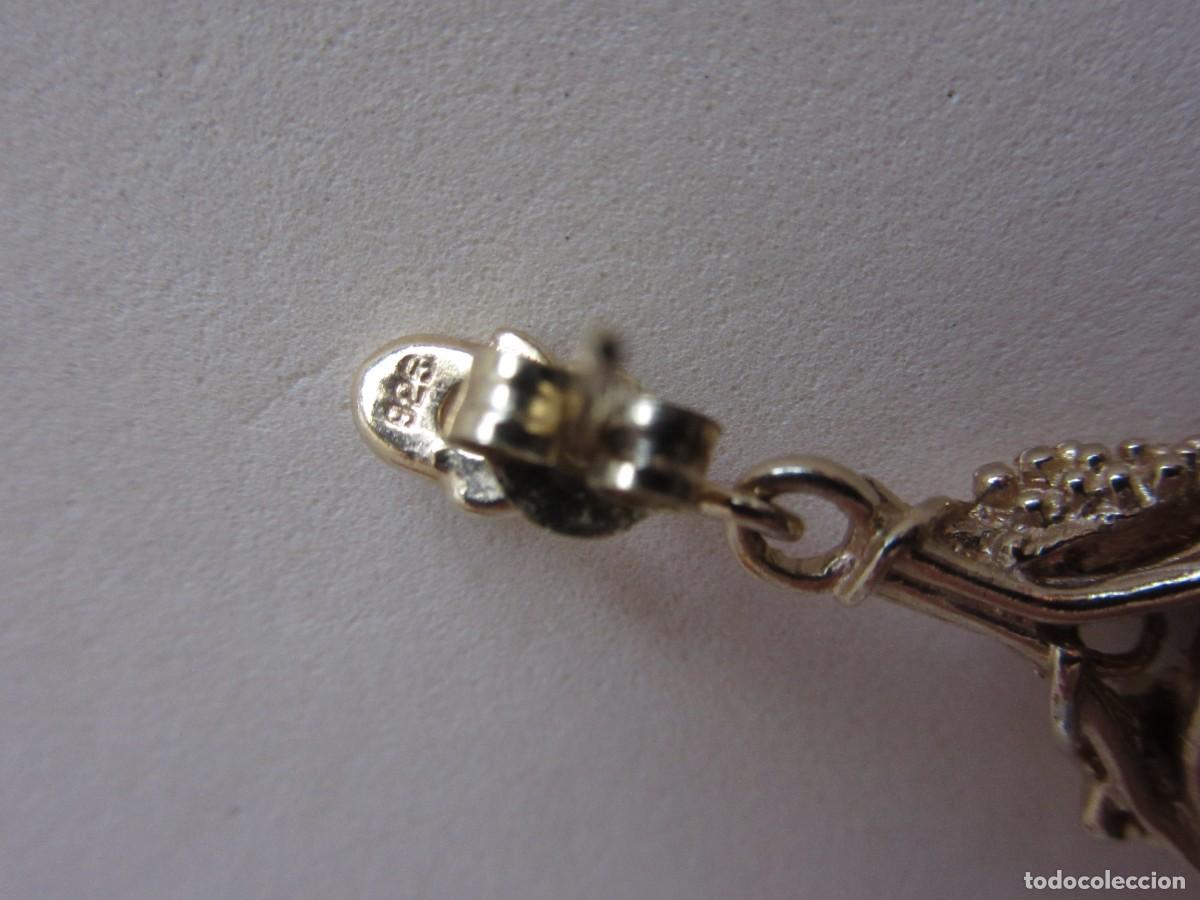 Joyeria: PENDIENTES DE AMBAR MONTADOS EN PLATA SOBREDORADA - Foto 9