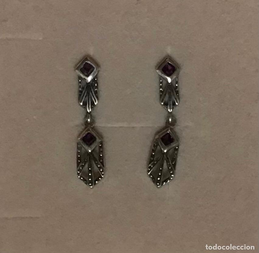 Joyeria: PENDIENTES DE PLATA Y AMATISTAS - Foto 1