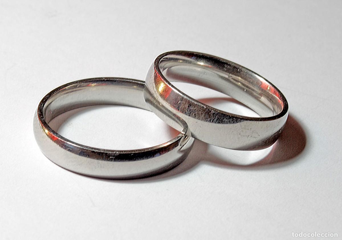 Joyeria: PAR DE ALIANZAS EN ACERO PULIDO - Foto 1