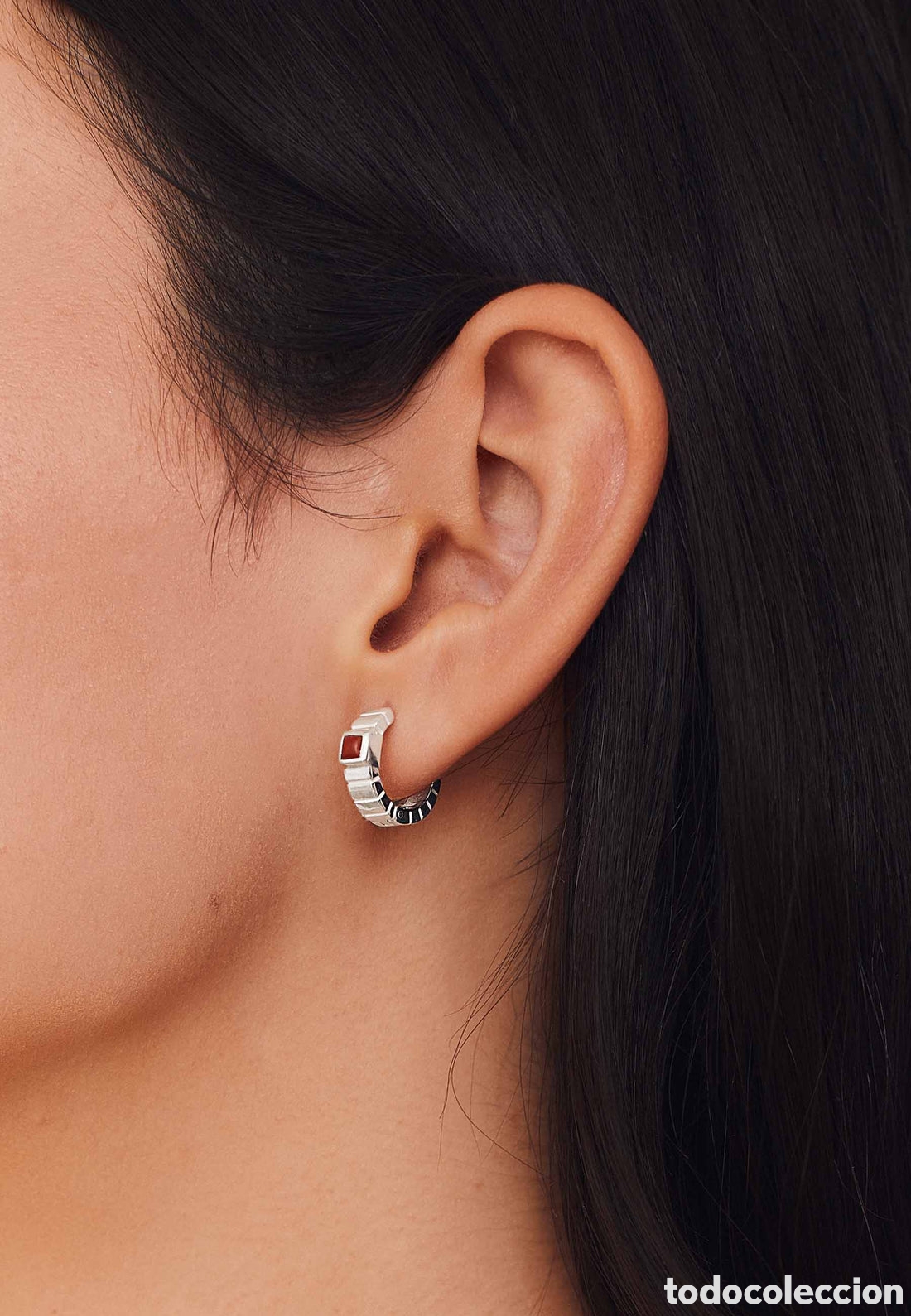 Joyeria: PRECIOSOS PENDIENTES DE PLATA DE LEY Y JASPE. REF S5 MICAJ - Foto 3