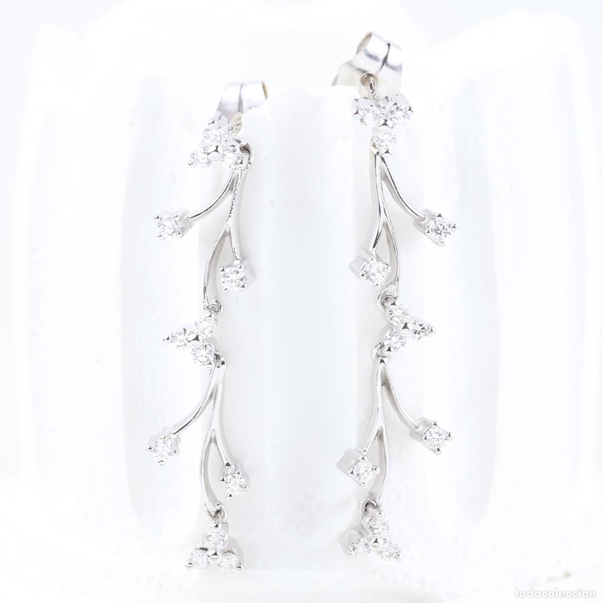 Joyeria: Pendientes alargados con brillantes - Foto 1