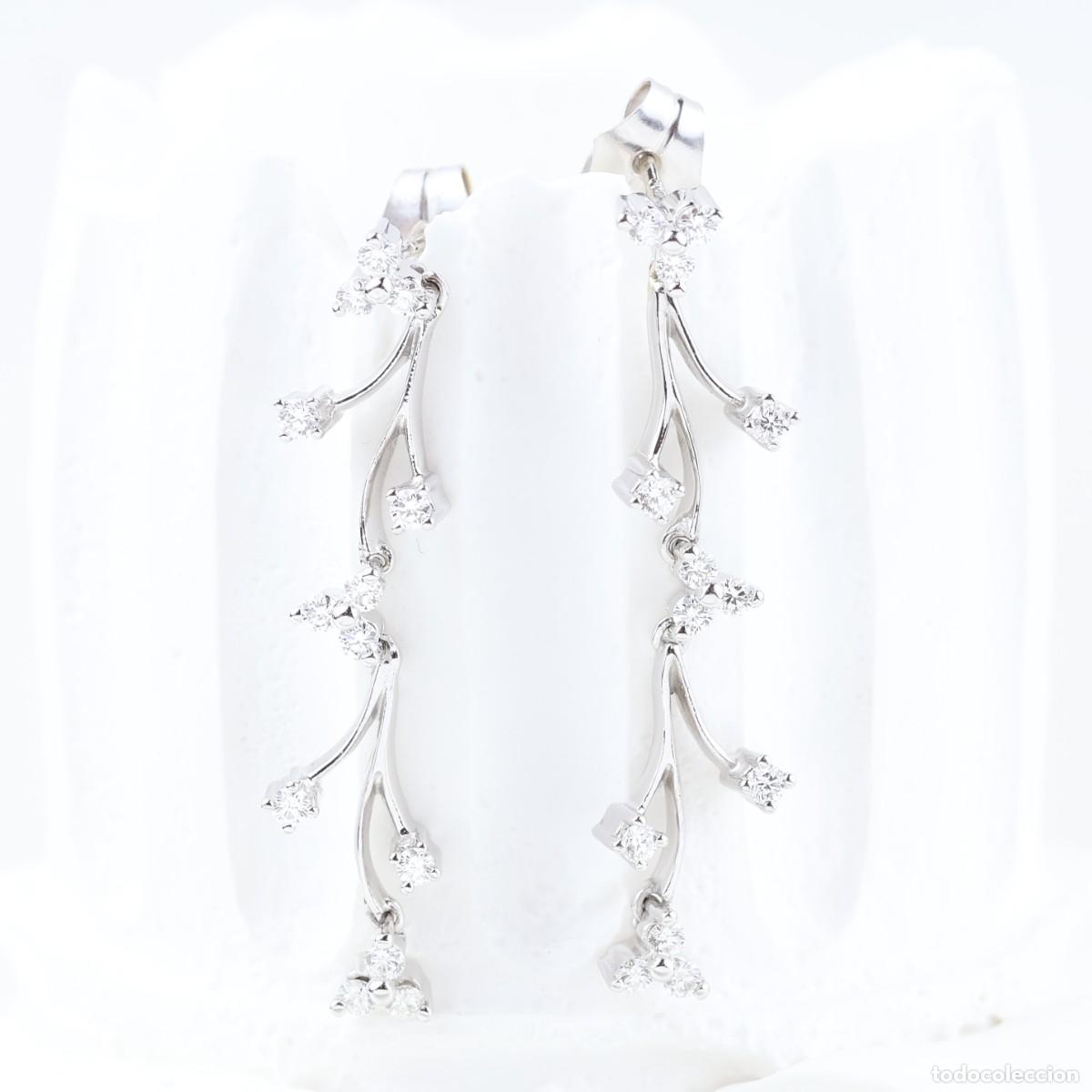Joyeria: Pendientes alargados con brillantes - Foto 2