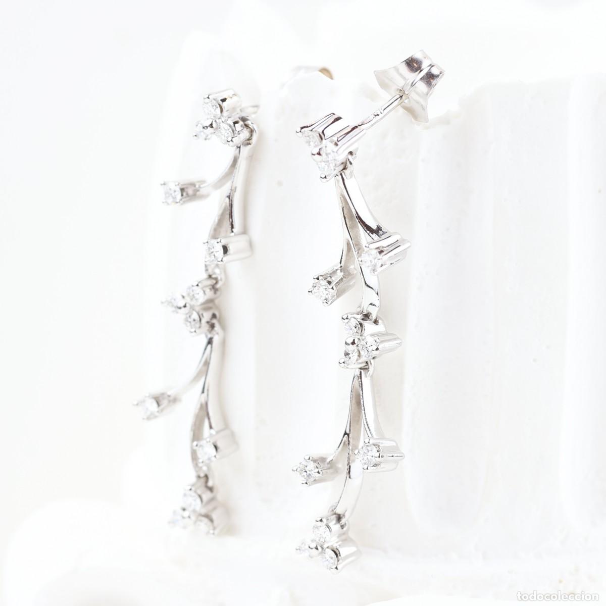 Joyeria: Pendientes alargados con brillantes - Foto 3