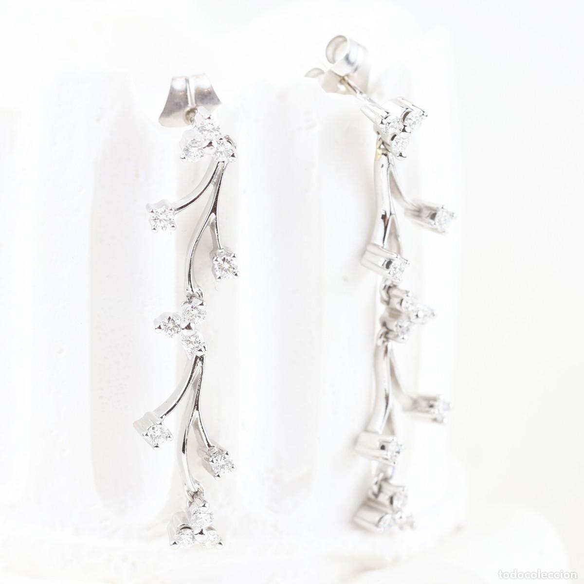 Joyeria: Pendientes alargados con brillantes - Foto 4