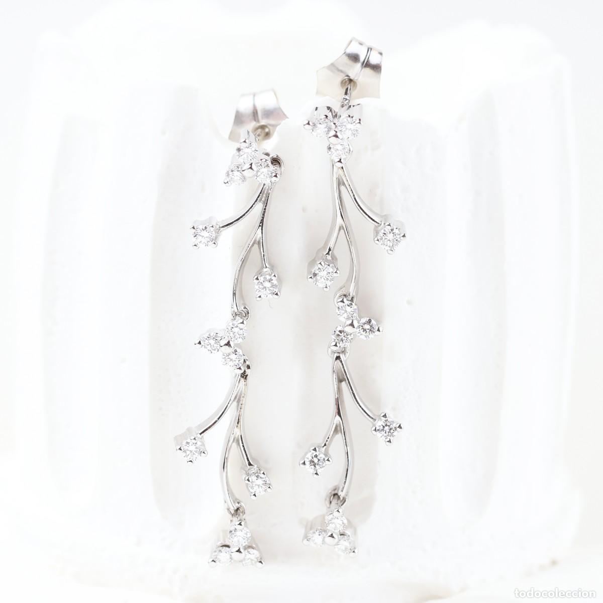 Joyeria: Pendientes alargados con brillantes - Foto 5