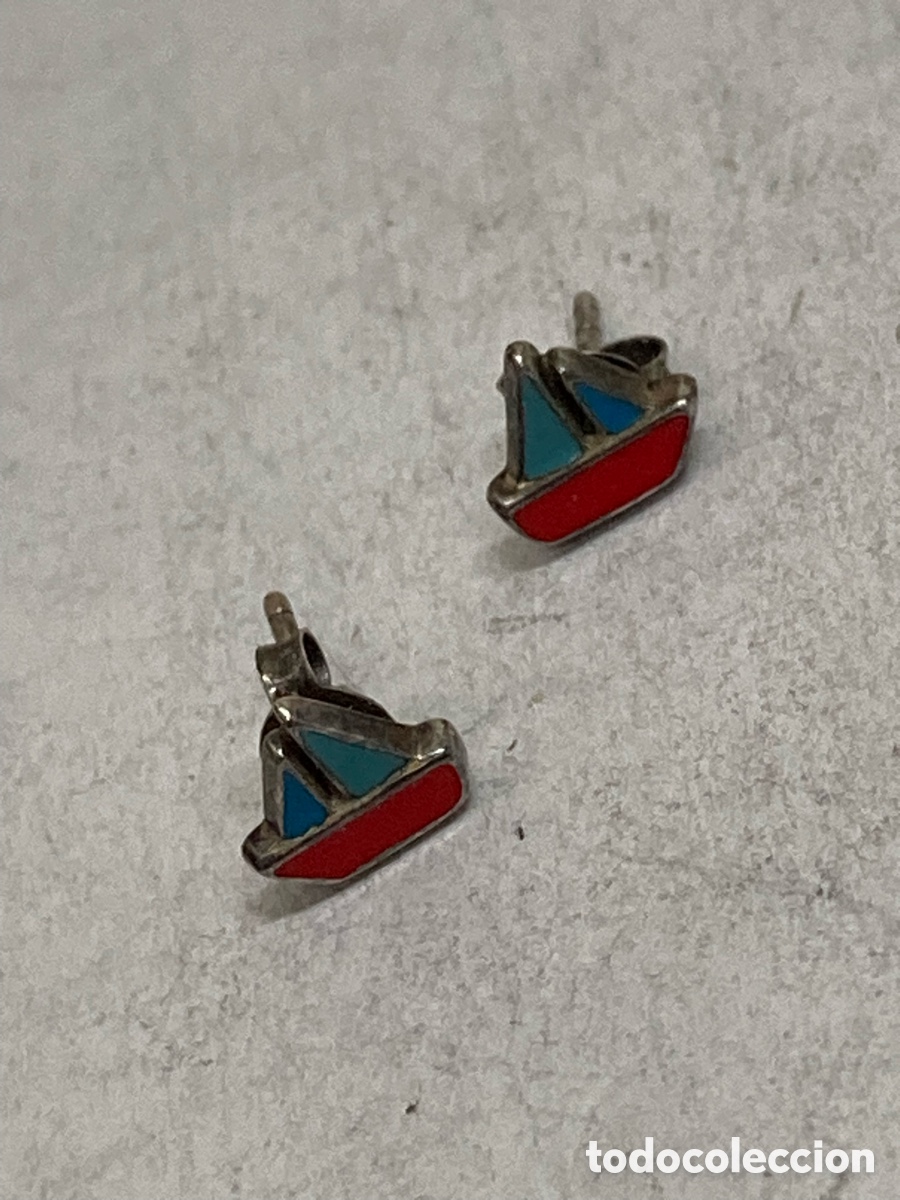 Joyeria: Pendientes de plata esmaltado P234 - Foto 1
