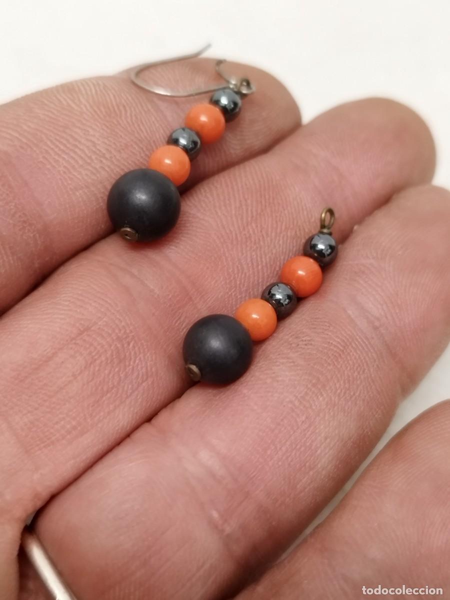 Joyeria: Antigua pareja de pendientes, uno a restaurar. - Foto 3