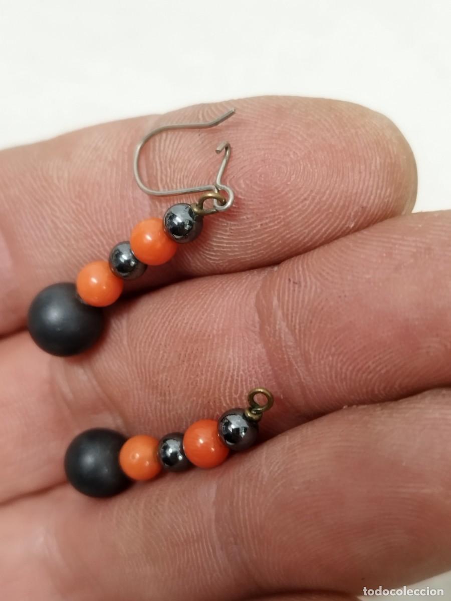 Joyeria: Antigua pareja de pendientes, uno a restaurar. - Foto 4