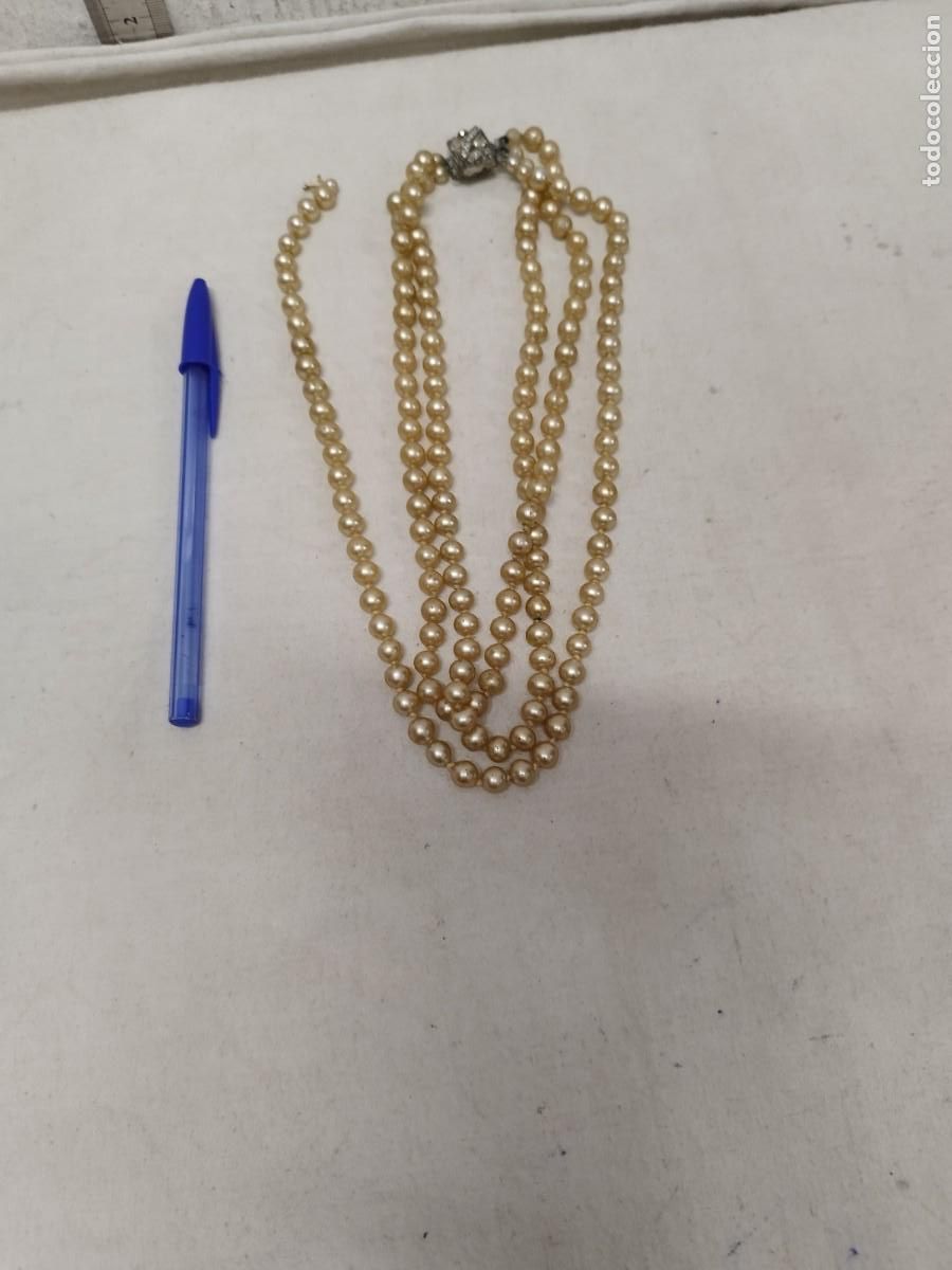 Joyeria: Antiguo collar de perlas, a restaurar y limpiar. - Foto 1