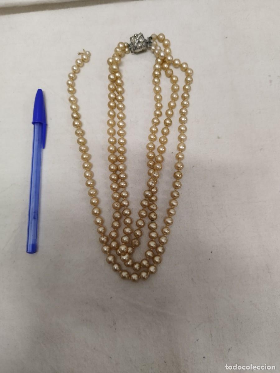 Joyeria: Antiguo collar de perlas, a restaurar y limpiar. - Foto 3