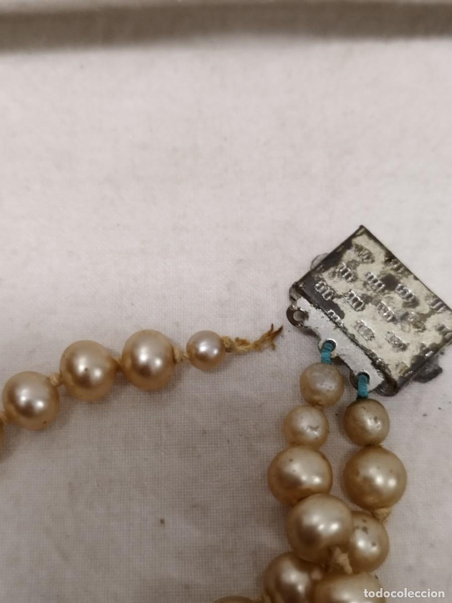 Joyeria: Antiguo collar de perlas, a restaurar y limpiar. - Foto 7