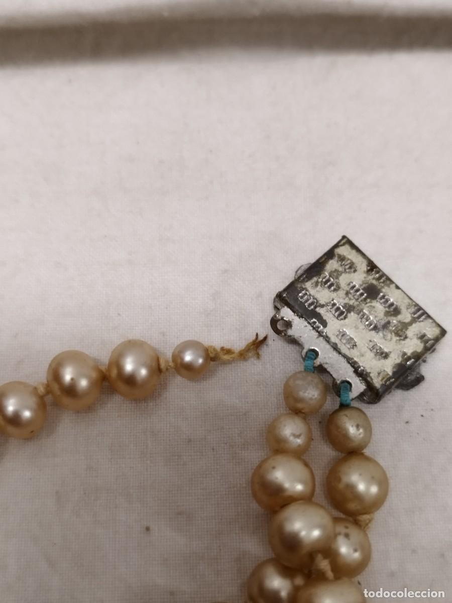 Joyeria: Antiguo collar de perlas, a restaurar y limpiar. - Foto 8