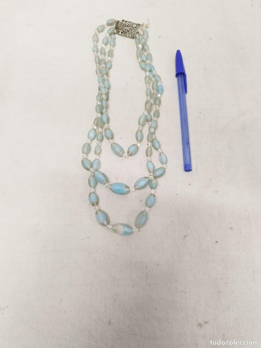 Joyeria: Antiguo collar de cuentas, de tres collares. - Foto 1