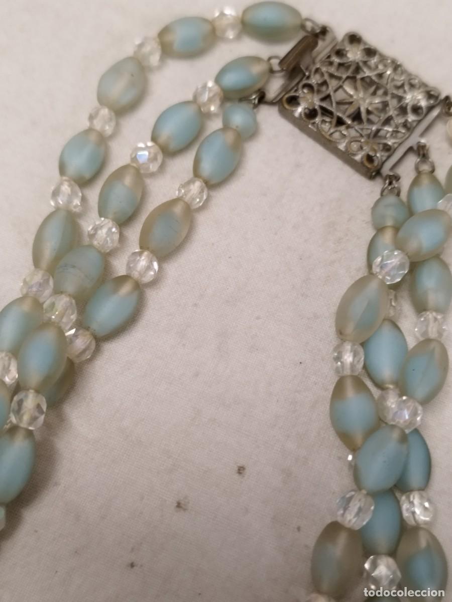 Joyeria: Antiguo collar de cuentas, de tres collares. - Foto 3