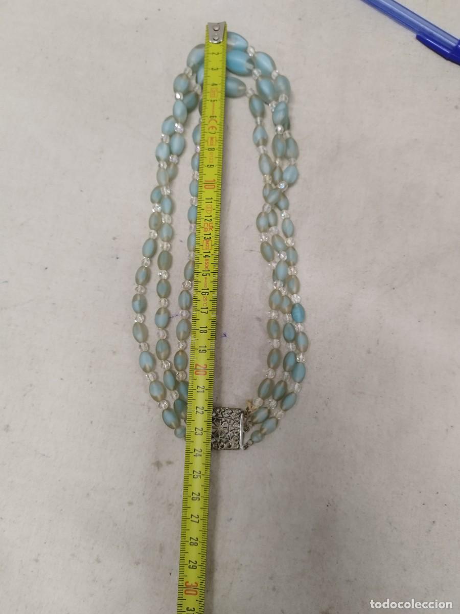 Joyeria: Antiguo collar de cuentas, de tres collares. - Foto 12