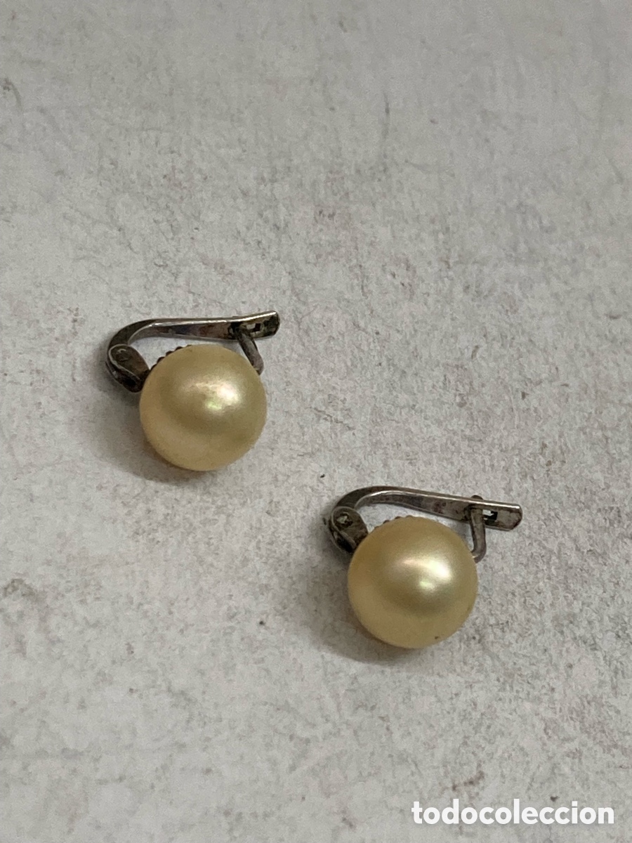 Joyeria: Pendientes de plata y perlan P234 - Foto 1