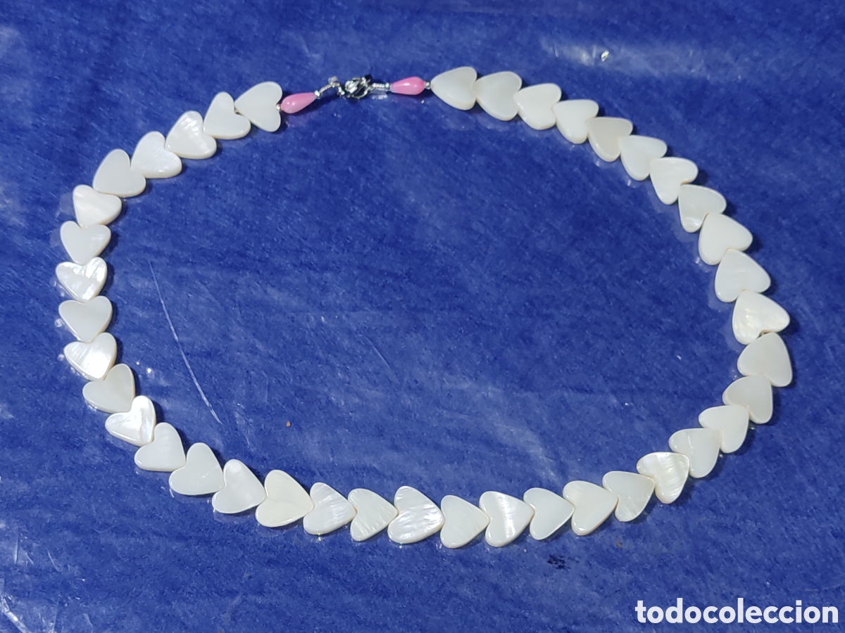 Joyeria: Collar,gargantilla de corazones de n&aacute;car. - Foto 7