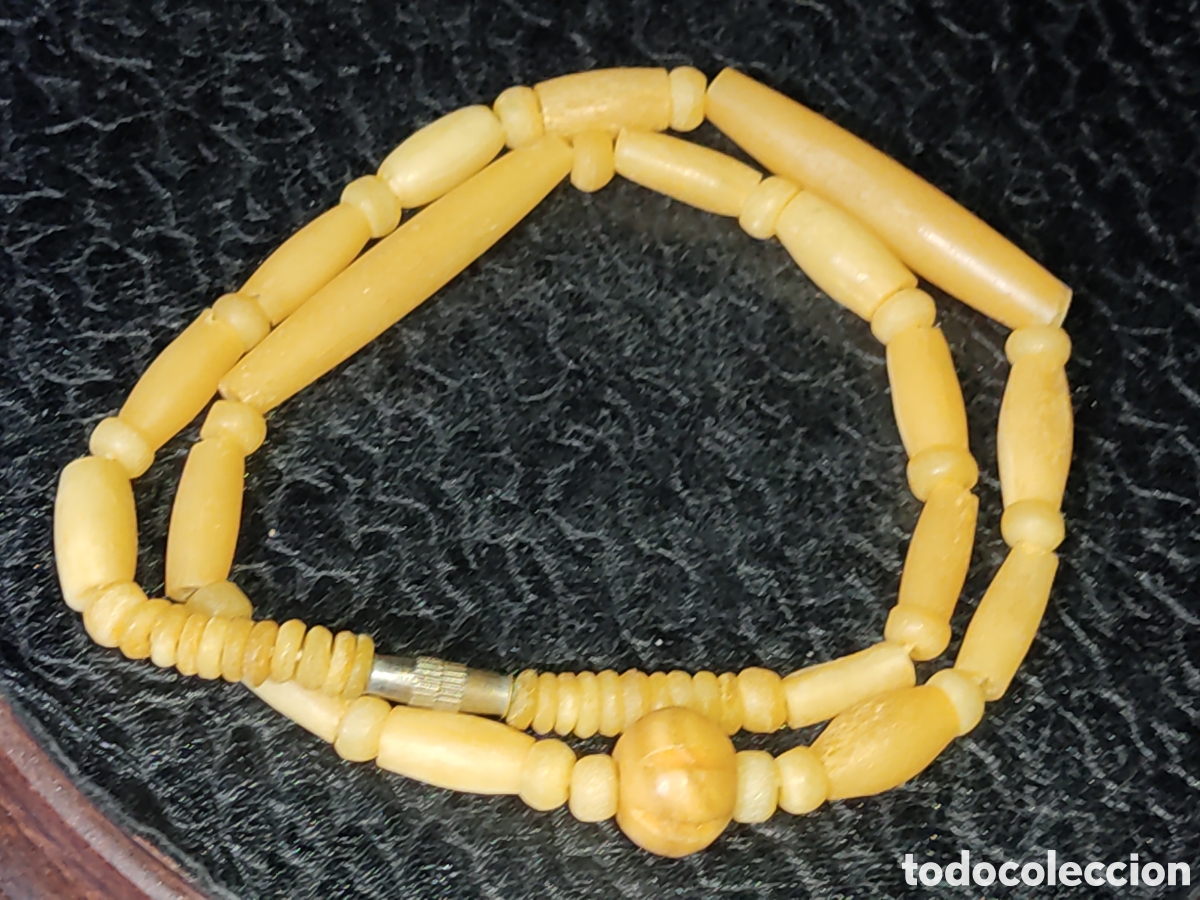 Joyeria: Collar de hueso.Vintage. - Foto 4