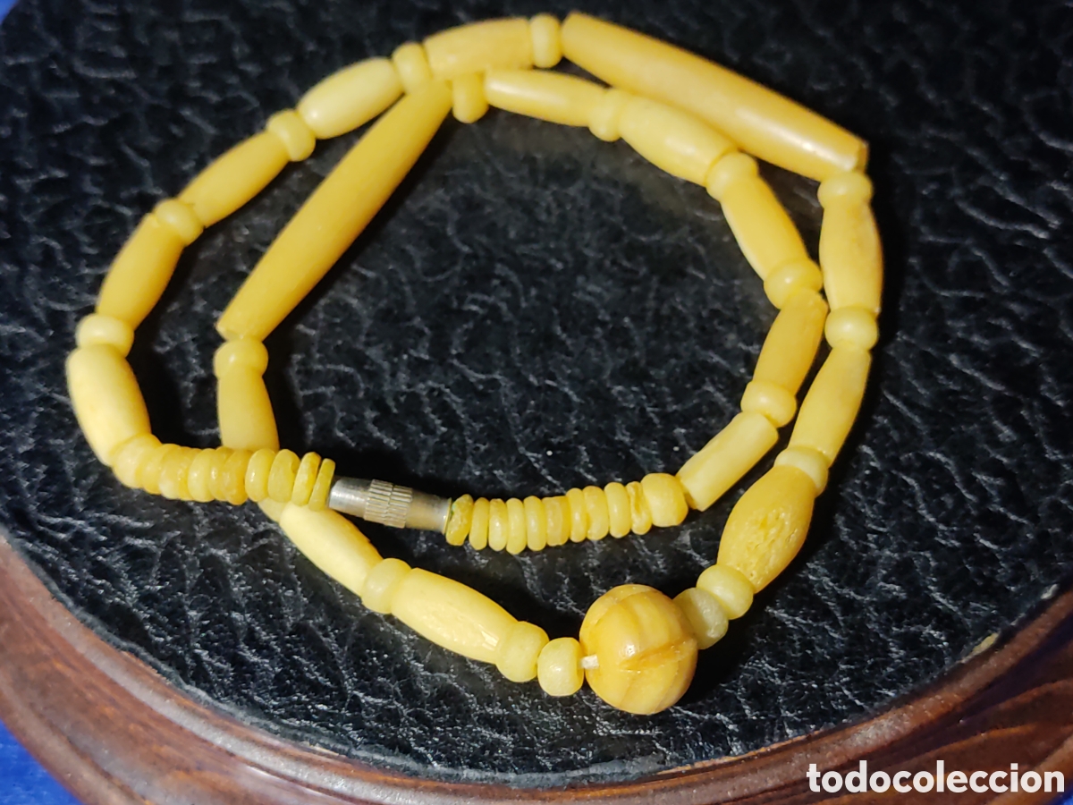 Joyeria: Collar de hueso.Vintage. - Foto 5