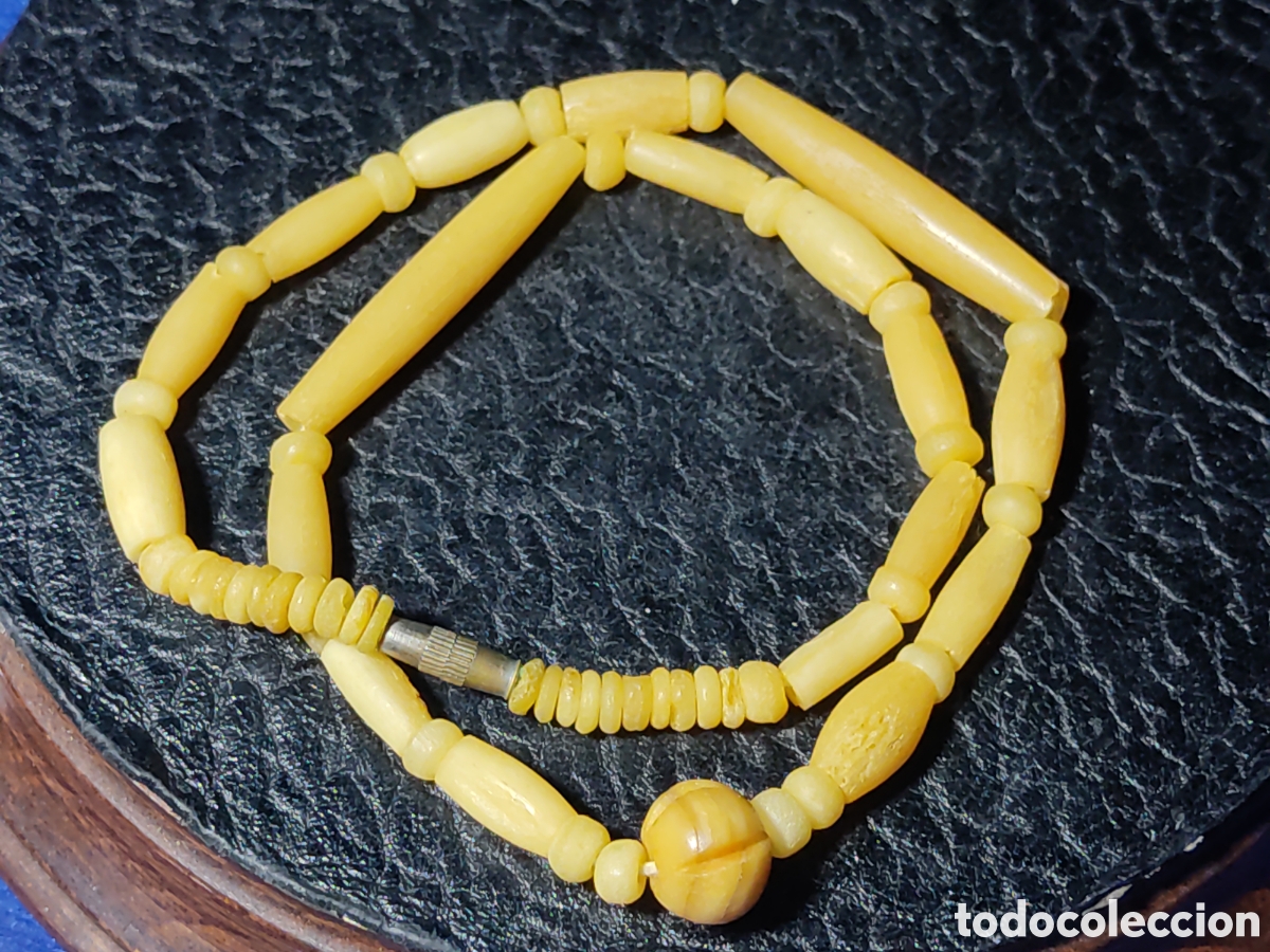 Joyeria: Collar de hueso.Vintage. - Foto 6