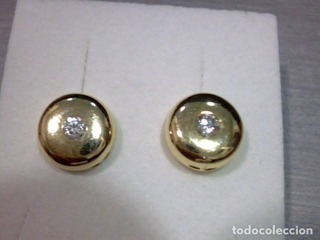 Joyeria: pendientes oro 18 kts y diamantes - Foto 1