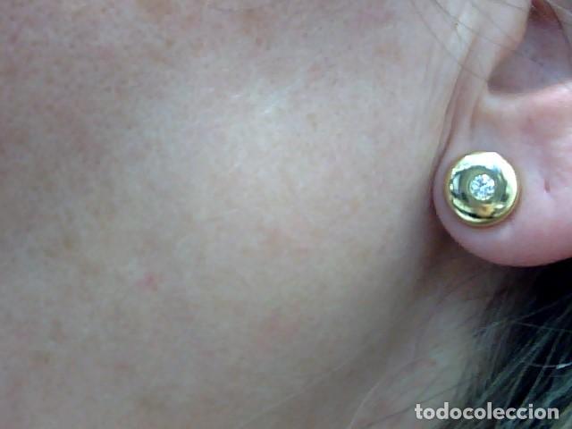 Joyeria: pendientes oro 18 kts y diamantes - Foto 3