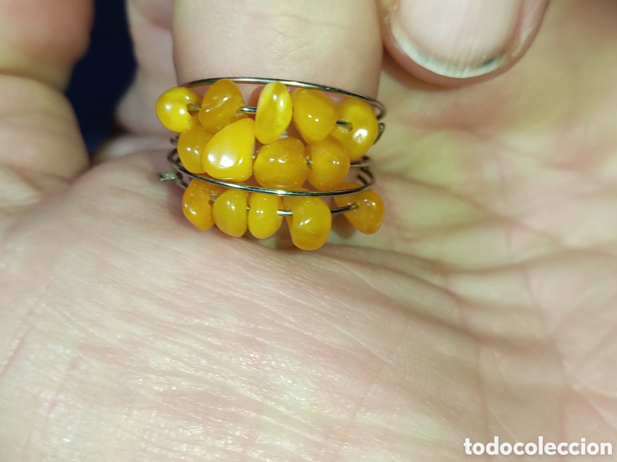 Joyeria: Anillo de &aacute;mbar del B&aacute;ltico.Vintage. - Foto 2