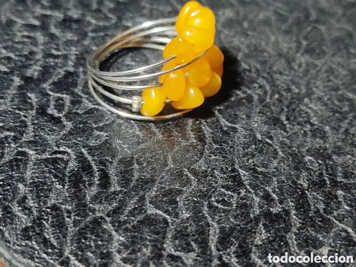 Joyeria: Anillo de &aacute;mbar del B&aacute;ltico.Vintage. - Foto 6