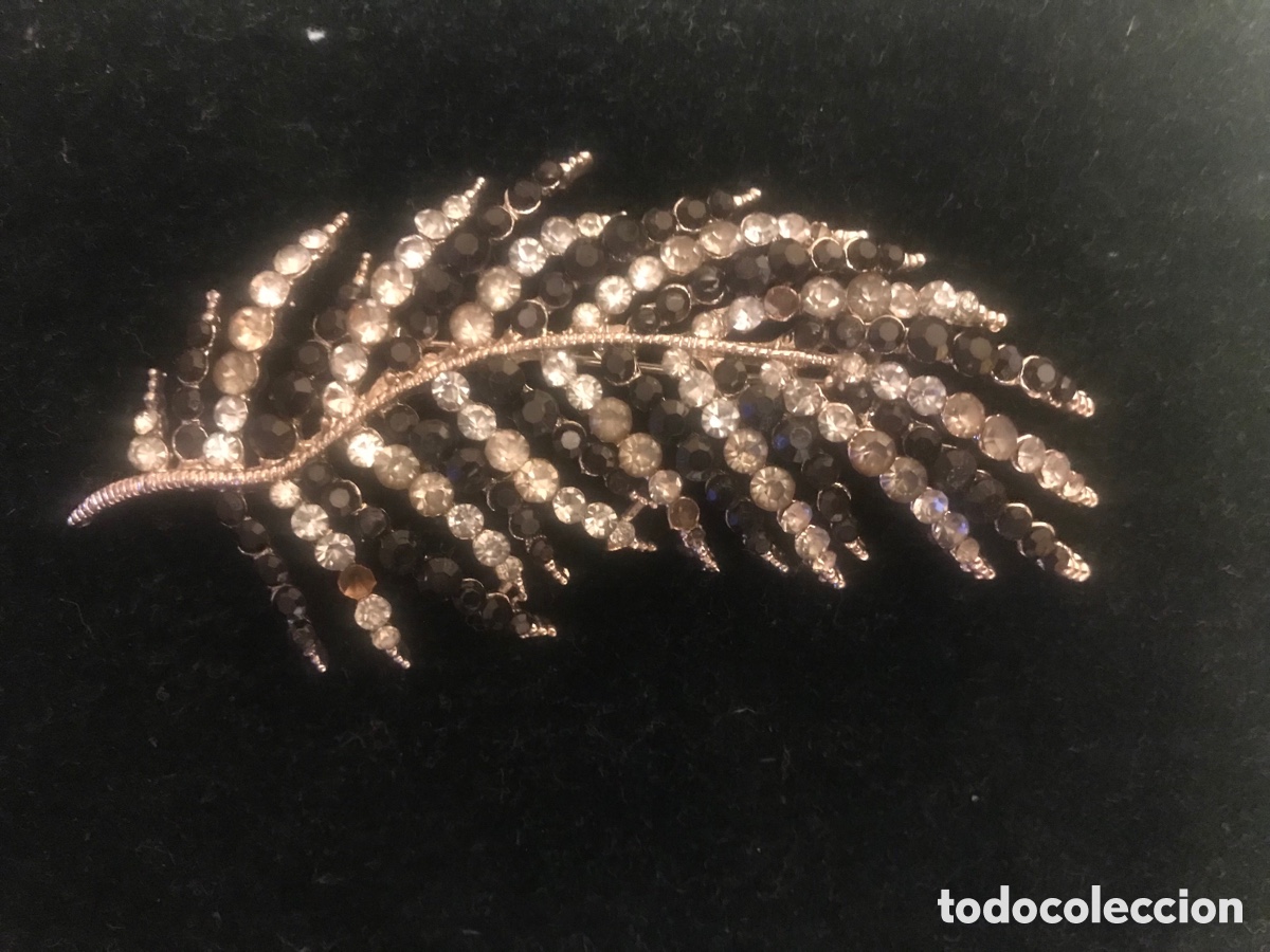 Joyeria: Broche para mantilla en forma de hoja - Foto 1