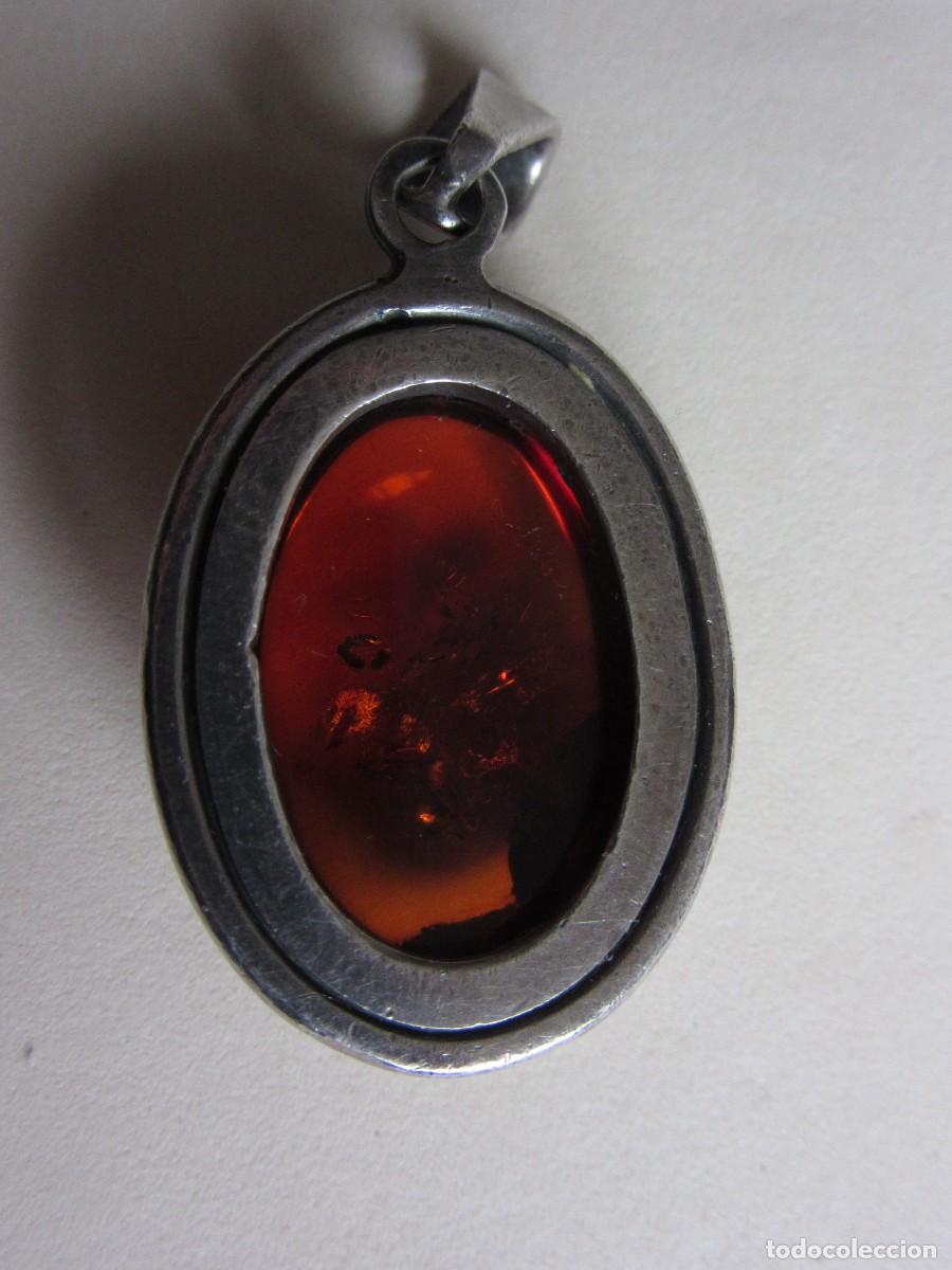 Joyeria: COLGANTE DE PLATA Y AMBAR - Foto 2