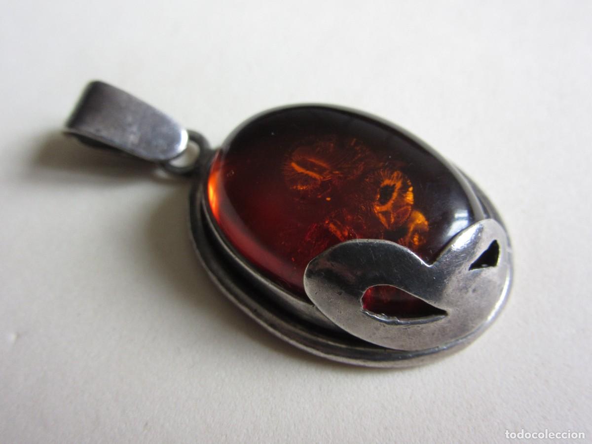 Joyeria: COLGANTE DE PLATA Y AMBAR - Foto 3