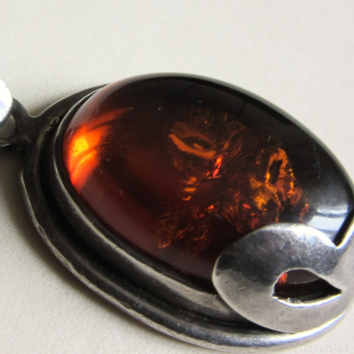 Joyeria: COLGANTE DE PLATA Y AMBAR - Foto 4