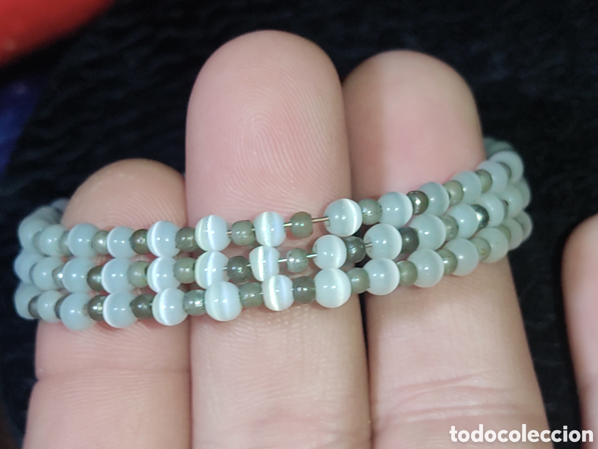 Joyeria: Pulsera de n&aacute;car de vueltas.Vintage. - Foto 5
