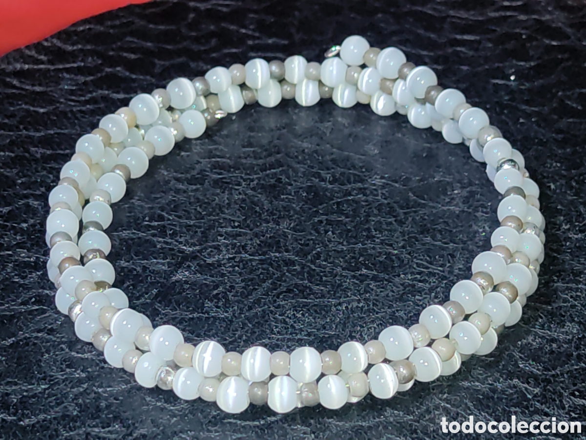 Joyeria: Pulsera de n&aacute;car de vueltas.Vintage. - Foto 6