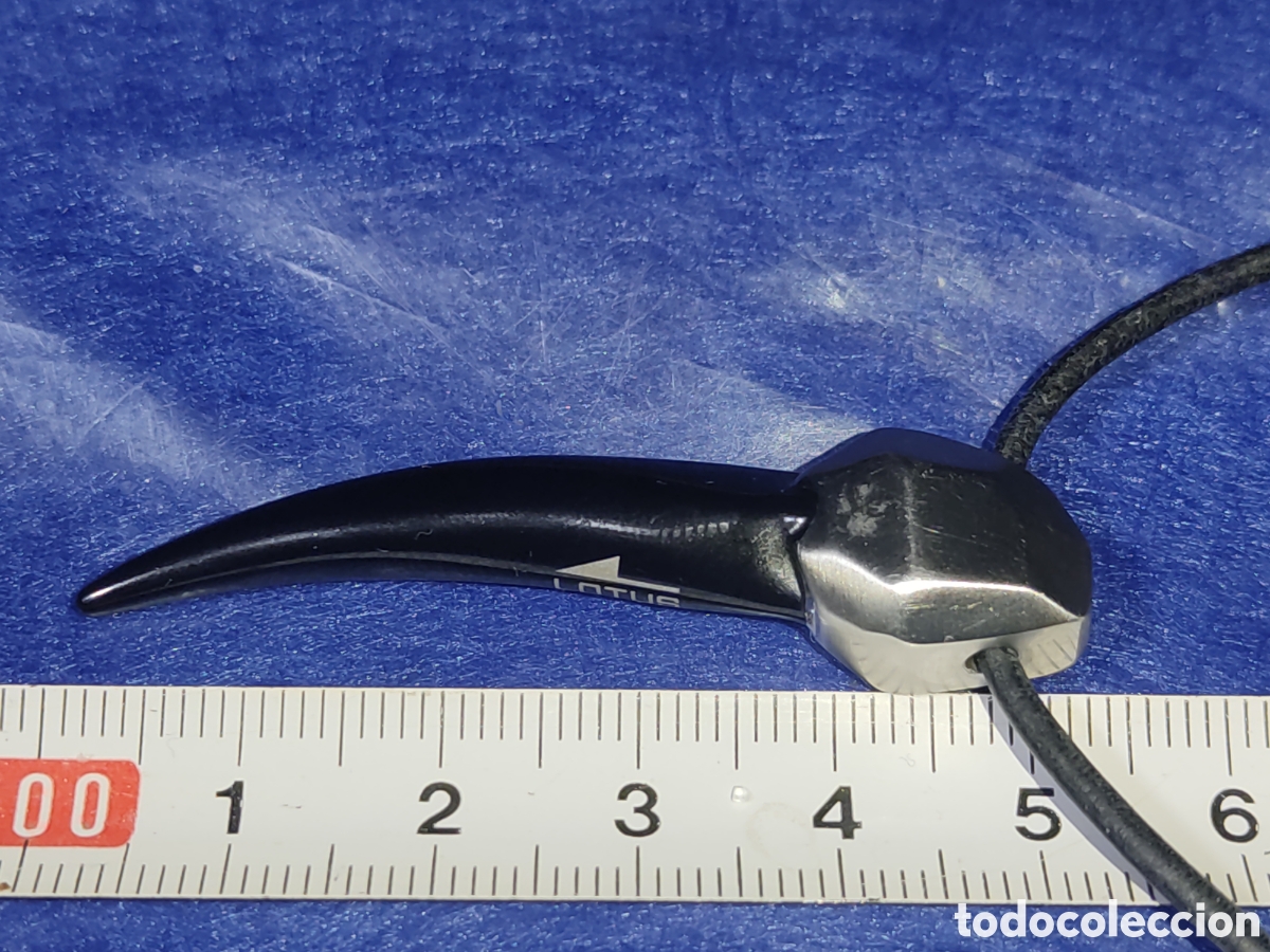 Joyeria: Colgante Colmillo Lotus con cord&oacute;n de caucho. - Foto 6