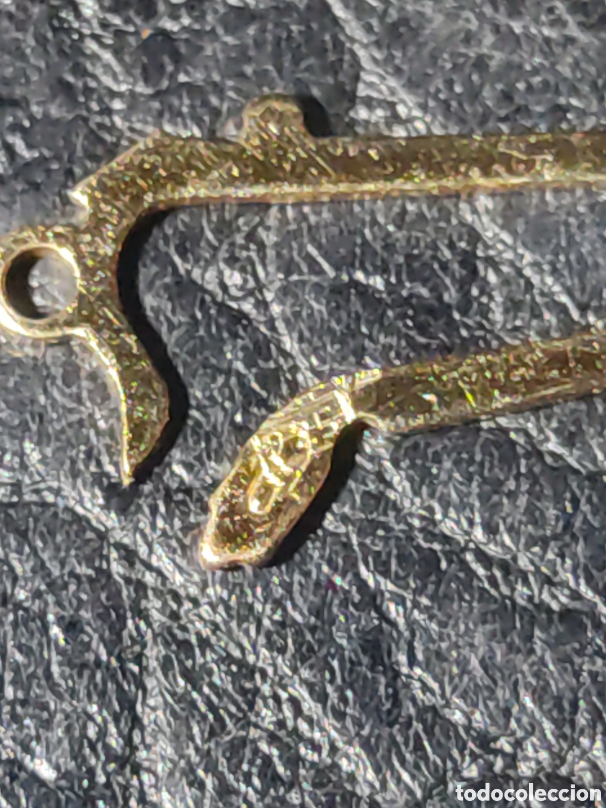 Joyeria: Broche,cierre para collar de plata dorada contrastada 935. - Foto 2