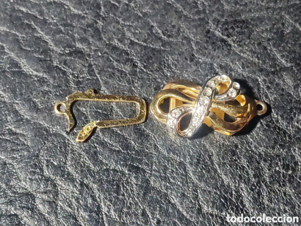Joyeria: Broche,cierre para collar de plata dorada contrastada 935. - Foto 3