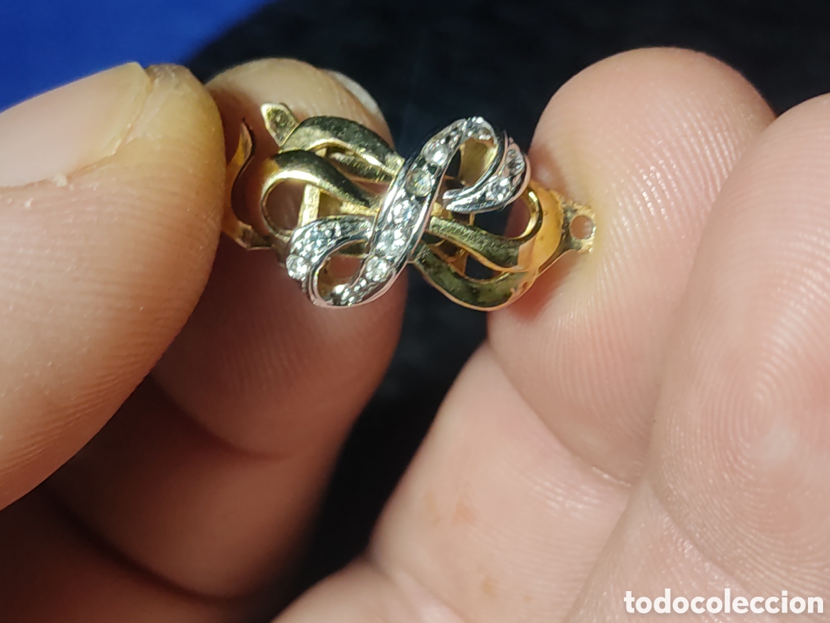 Joyeria: Broche,cierre para collar de plata dorada contrastada 935. - Foto 4