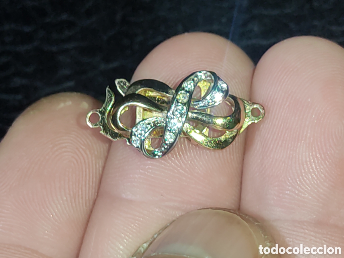 Joyeria: Broche,cierre para collar de plata dorada contrastada 935. - Foto 8