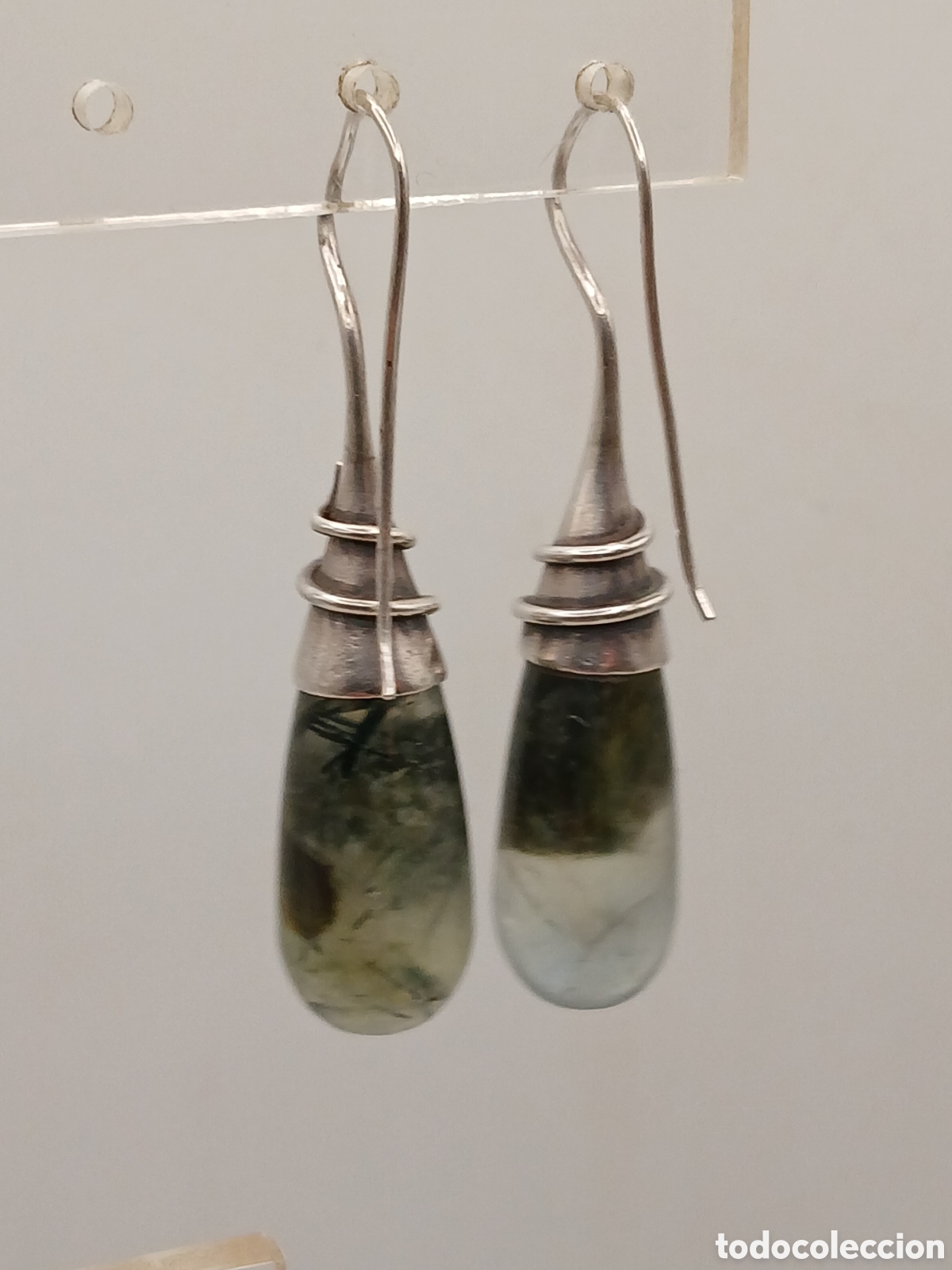Joyeria: Pendientes plata 925mls y jade - Foto 3