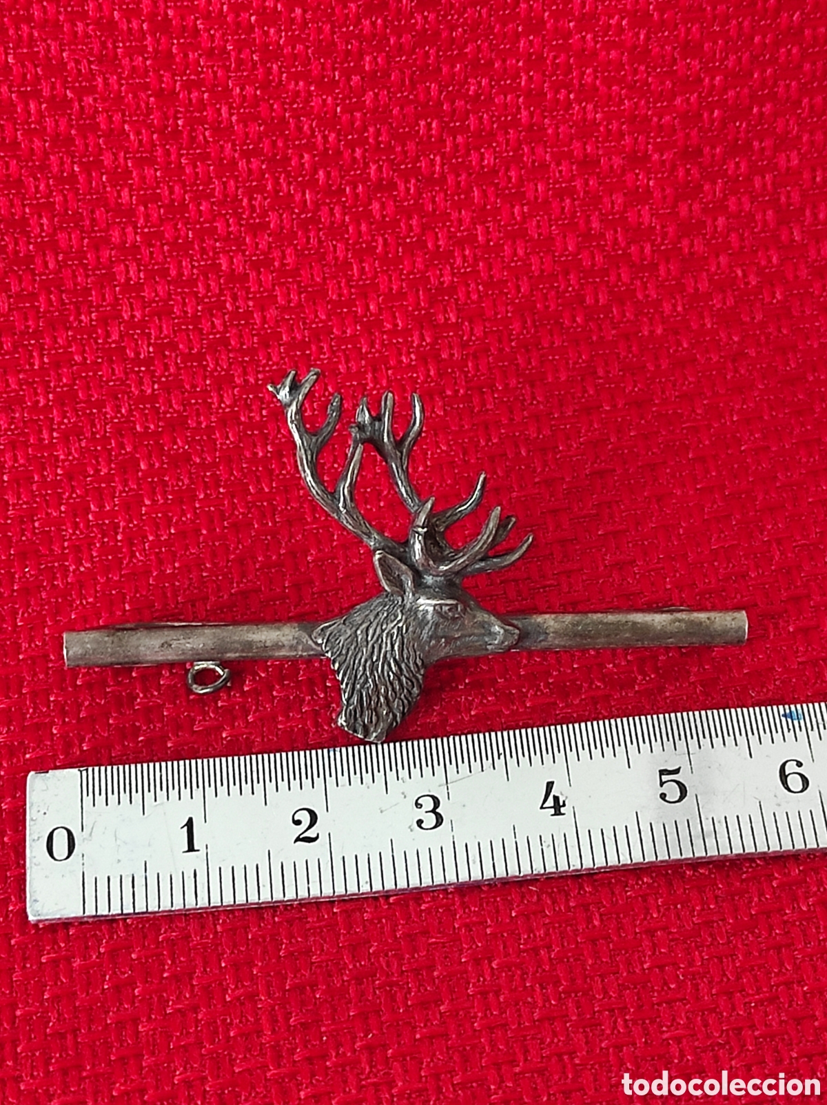 Joyeria: Pasador de corbata cabeza de ciervo en plata 925 - Foto 6