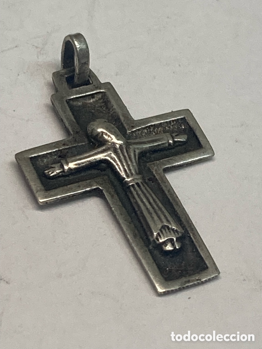 Joyeria: Cruz de plata religiosa C306 - Foto 1