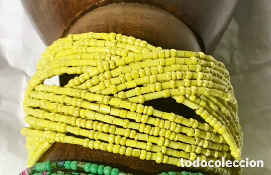 Joyeria: Pulsera ajustable. Perlas de grano. Sahara. - Foto 1
