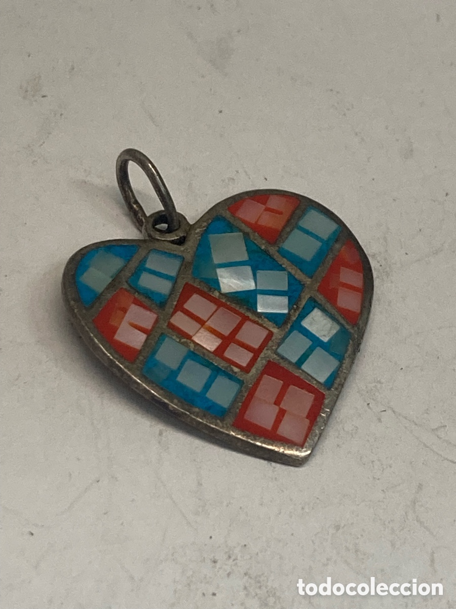 Joyeria: Colgante de plata y n&aacute;car C305 - Foto 1